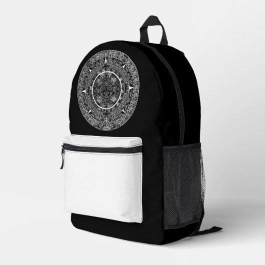 Sac À Dos Imprimé Aztec mexicain Soleil Pierre Maya Calendrier 3 (Coin arrière droit)
