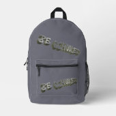 Sac À Dos Imprimé B Grey-Wht scolarisé (Recto)