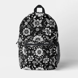 Sac À Dos Imprimé B&W Daisy Dose