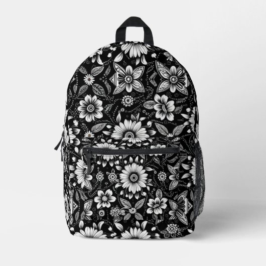 Sac À Dos Imprimé B&W Daisy Dose (Recto)