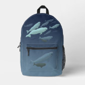Sac À Dos Imprimé Backpacks d'art Beluga Whale - Personnaliser (Recto)