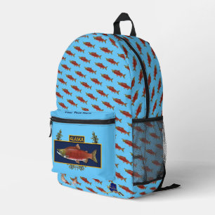 Sac À Dos Imprimé Badge du pêcheur de combat de l'Alaska