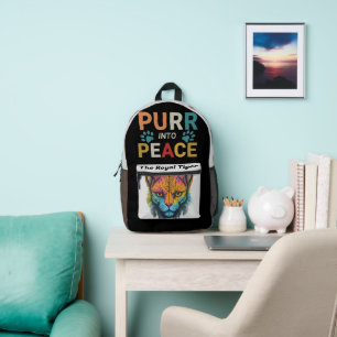 Sac À Dos Imprimé Bagpack de tigre