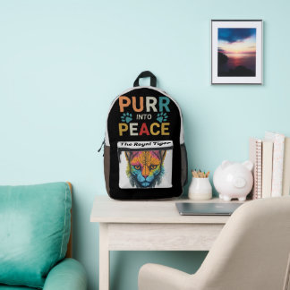 Sac À Dos Imprimé Bagpack de tigre