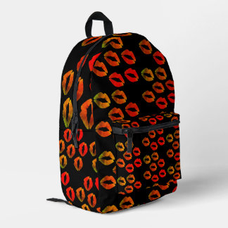 Sac À Dos Imprimé Baisers, Lèvres rouges