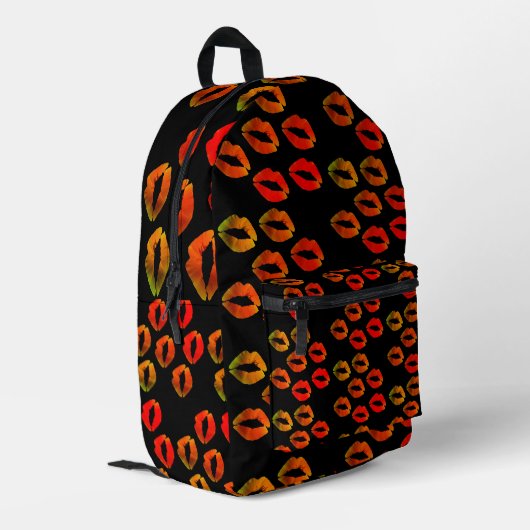 Sac À Dos Imprimé Baisers, Lèvres rouges (Coin arrière gauche)