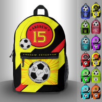 Balle de foot moderne jaune jalon éditable