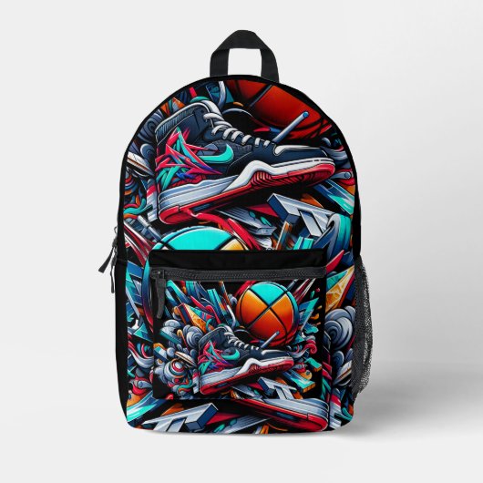 Sac À Dos Imprimé Balling With My Awesome Basket Graphic Design (Recto)