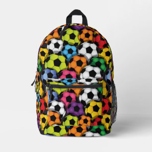 Sac À Dos Imprimé Ballons de soccer colorés Design Back Pack