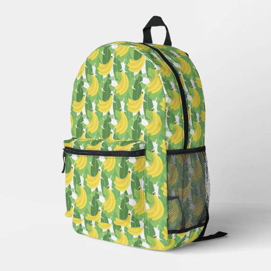 Sac À Dos Imprimé Banana Leaves et Fruit Pattern (Coin arrière droit)