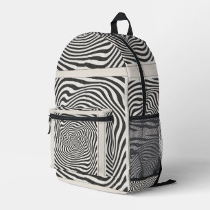 Sac À Dos Imprimé Banded Zebra Swirl Randonnée Camping Voyage