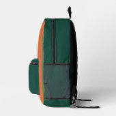Sac À Dos Imprimé Bandes jaune vert orange (Droite)