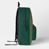 Sac À Dos Imprimé Bandes jaune vert orange (Gauche)