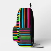 Sac À Dos Imprimé Bandes néon (Droite)