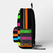 Sac À Dos Imprimé Bandes néon (Droite)