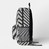 Sac À Dos Imprimé Bandes noires et blanches (Droite)