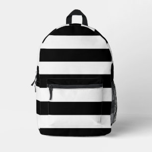 Sac À Dos Imprimé Bandes noires et blanches, Motif rayé, Lignes