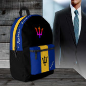 Sac À Dos Imprimé Barbade Drapeau, Barbade, patriote noir