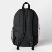 Sac À Dos Imprimé Barbe à papa abstraite (Verso)