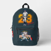 Sac À Dos Imprimé Baseball Stars & Stripes (mode D) | (Recto)