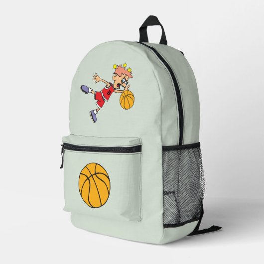 Sac À Dos Imprimé Basket-ball (Coin arrière droit)