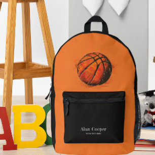 Sac À Dos Imprimé Basket-ball artistique Sport pour enfants