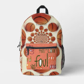 Sac À Dos Imprimé Basket-ball Kaleidoscope Jeu des Champions (Recto)