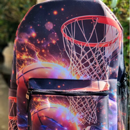 Sac À Dos Imprimé Basketball Galaxy Style
