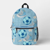 Sac À Dos Imprimé Baskets et football de retour à l'école (Recto)