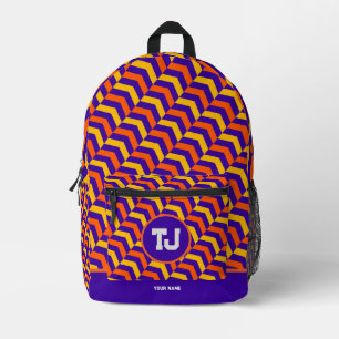 Sac À Dos Imprimé Beau Anniversaire Fille Lycée Monogramme