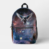 Sac À Dos Imprimé Beau astronaute ailé et Galaxie (Recto)