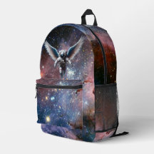 Beau astronaute ailé et Galaxie