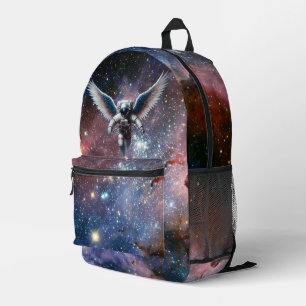 Sac À Dos Imprimé Beau astronaute ailé et Galaxie