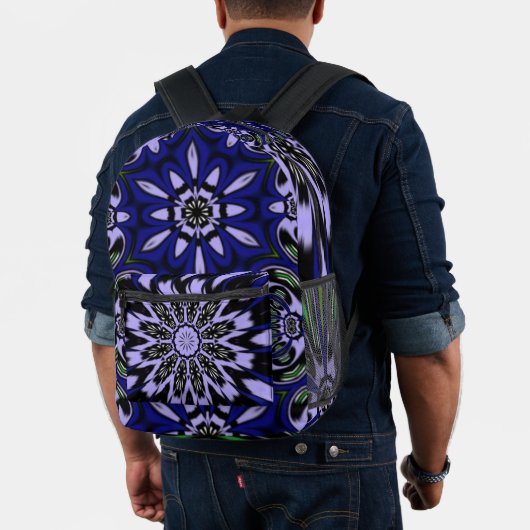 Sac À Dos Imprimé Beau design unique de fleur Mandala (Insitu (Modèle))