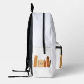 Sac À Dos Imprimé Beau Outils Scolaires - Très Transparent (Gauche)