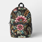 Sac À Dos Imprimé Beauté Épanouie (Recto)