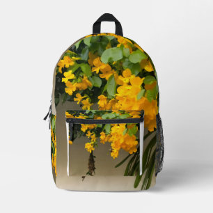 Sac À Dos Imprimé Beauté Fleur Dorée