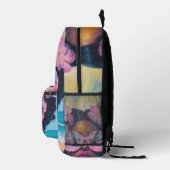 Sac À Dos Imprimé Beauté tropicale dans les tons roses (Droite)