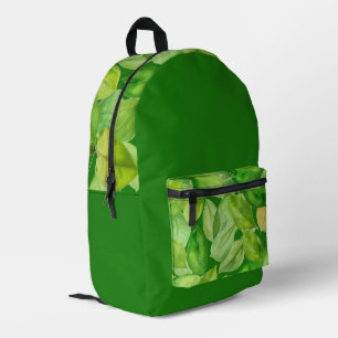 Sac À Dos Imprimé Beaux Feuilles verts tropicaux seulement