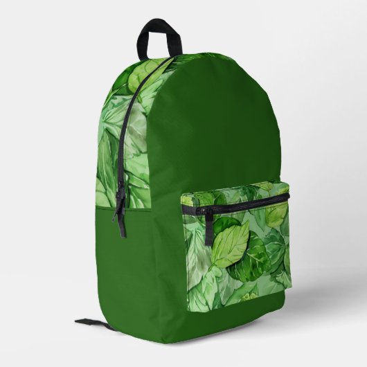 Sac À Dos Imprimé Beaux Feuilles verts tropicaux seulement (Coin arrière gauche)