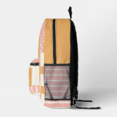 Sac À Dos Imprimé Bébé à ours rose orange rétro (Droite)