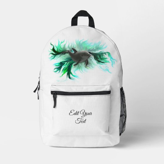 Sac À Dos Imprimé Bébé dauphin (Recto)