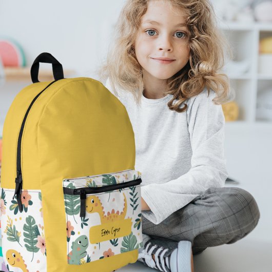 Sac À Dos Imprimé Bébé mignon Dinosaures Personnalisé Enfants