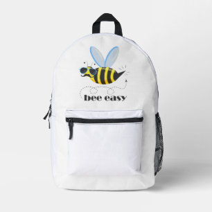 Sac À Dos Imprimé Bee caractère avec mustache lunettes de soleil Bee