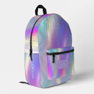 Sac À Dos Imprimé Belle Arc-en-ciel Holographique Douce