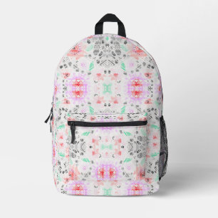 Sac À Dos Imprimé Belle couleur pastel floral aztec