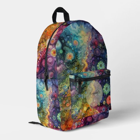 Sac À Dos Imprimé Belle couleur Whimsical Retour à l'école (Coin arrière gauche)