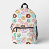 Sac À Dos Imprimé Belle illustration de beignets doux du désert moti (Recto)