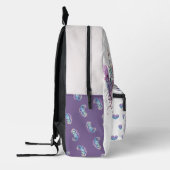 Sac À Dos Imprimé Belle sirène de fée turquoise pourpre nom personna (Gauche)