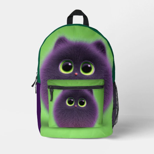 Sac À Dos Imprimé Bert Sootkins, un chat magique (Recto)
